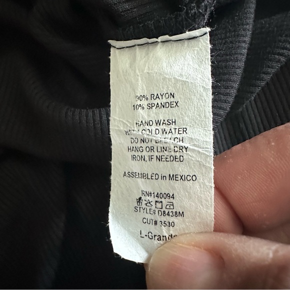 Black Halter Midi Dress L By See You Monday Rayon & Spandex - Picture 4 of 6